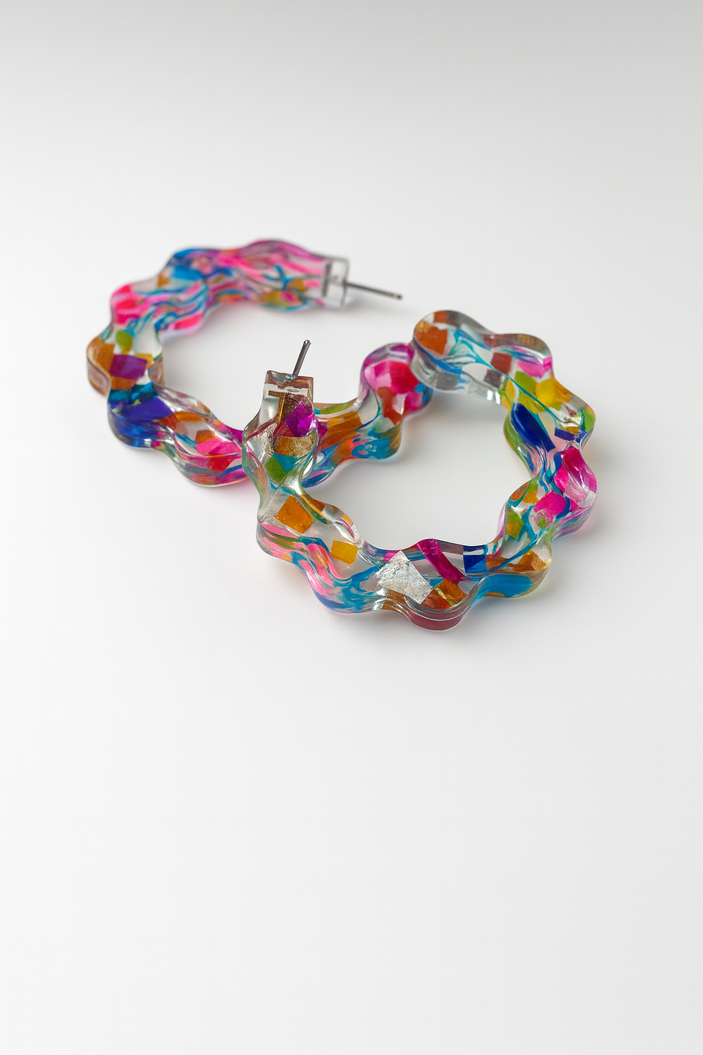 Beach Cleaned - Bubble Hoop Earrings