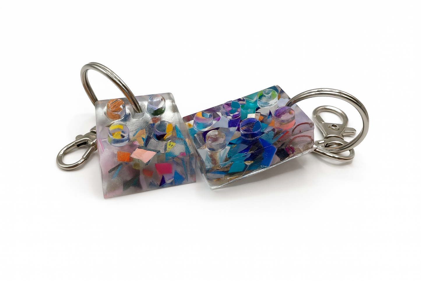 Beach-Cleaned - Building Block Key Ring | Inspired by the Great Lego Spill