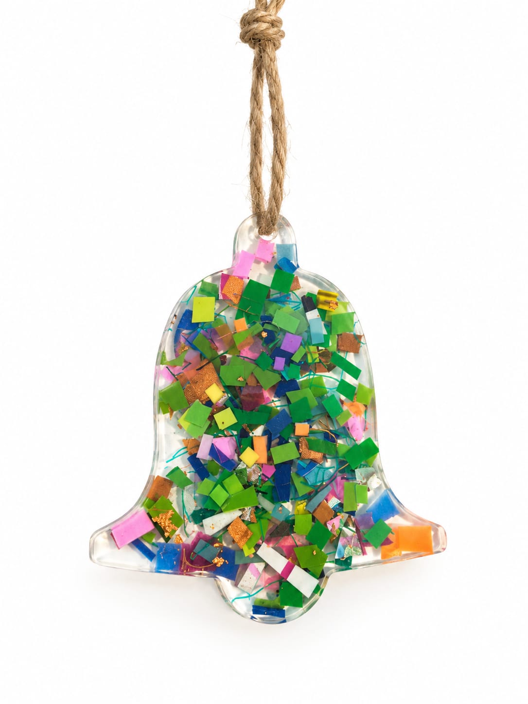 Beach-Cleaned Bell Christmas Tree Decoration | Handmade Christmas Decoration