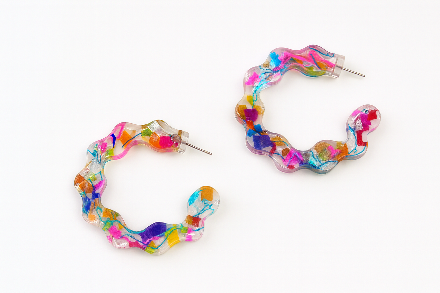 Beach Cleaned - Bubble Hoop Earrings