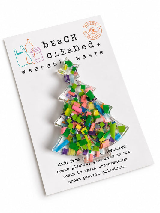 Beach-Cleaned Christmas Tree Decoration | Handmade Sustainable Decoration