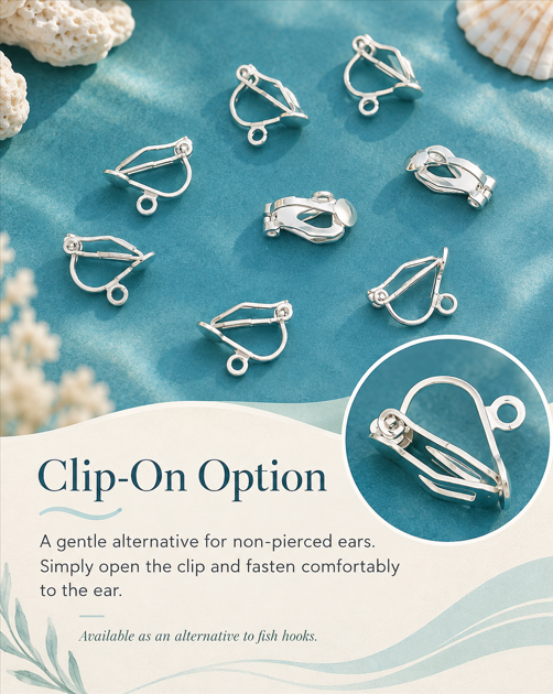 Beach-Cleaned Star Charm Dangle Earrings | Handmade Sustainable Jewellery