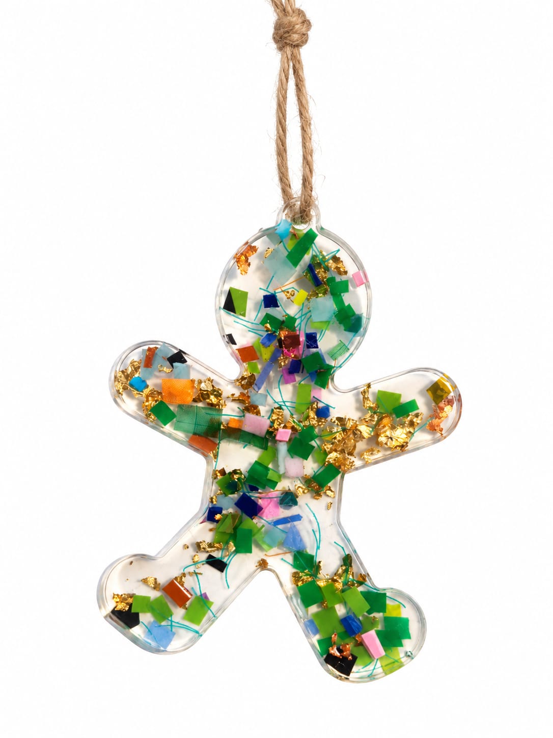 Beach-Cleaned Gingerbread Man Christmas Tree Decoration | Handmade Sustainable Decoration (Copy)