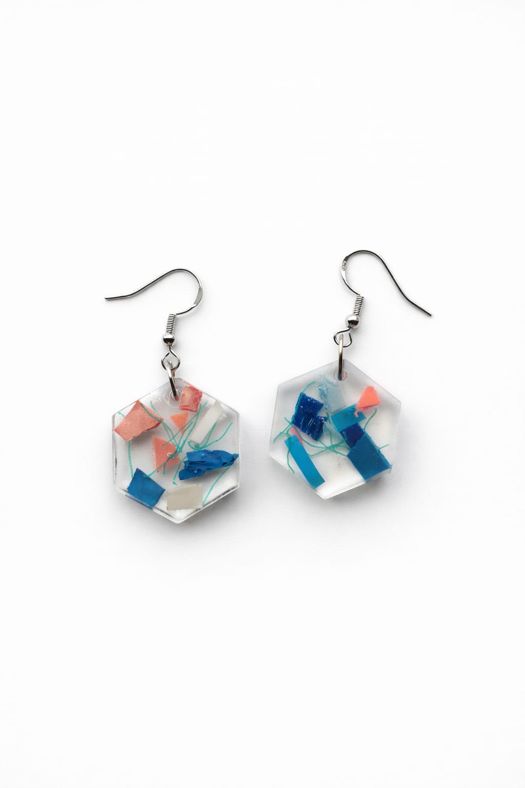 Beach Cleaned - Honeycomb Dangle Earrings