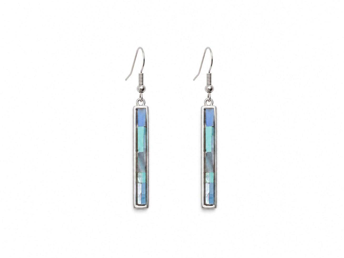 Beach-Cleaned Drop Bar Earrings | Contemporary Sustainable Jewellery