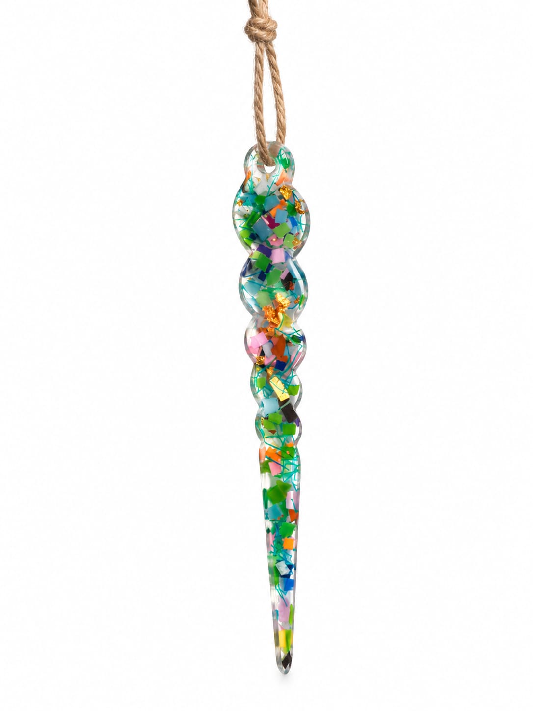 Beach-Cleaned Spire Christmas Tree Decoration| Handmade Sustainable Decoration