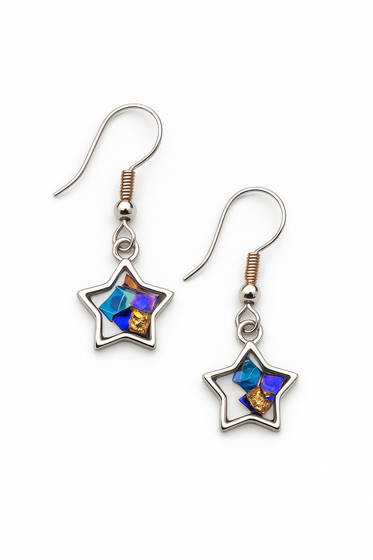 Beach-Cleaned Charm Dangle Earrings | Handmade Sustainable Jewellery
