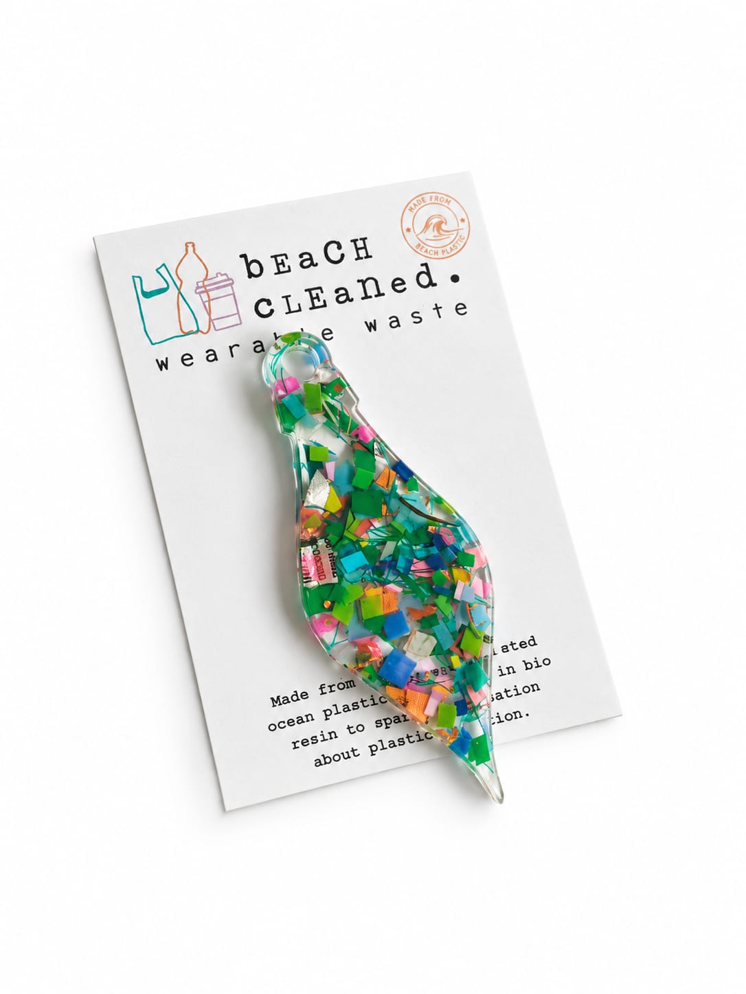 Beach-Cleaned Snowdrop Christmas Tree Decoration| Handmade Sustainable Decoration