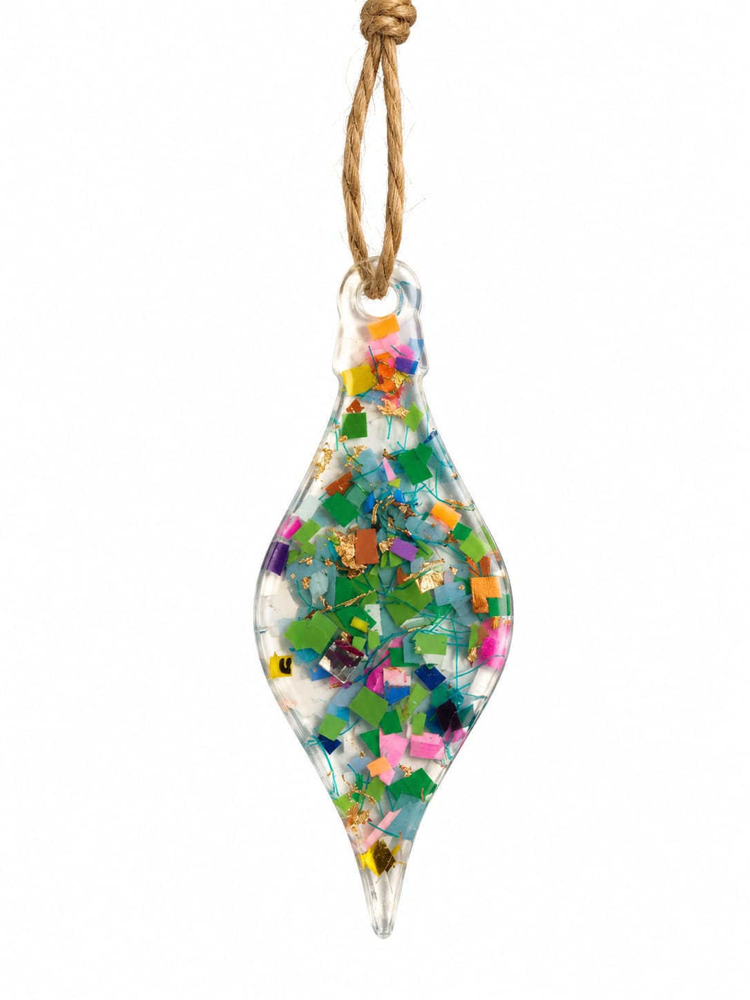 Beach-Cleaned Snowdrop Christmas Tree Decoration| Handmade Sustainable Decoration