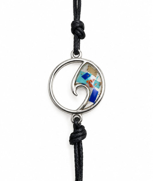 Beach-Cleaned Wave Friendship Bracelet | Handmade Sustainable Jewellery