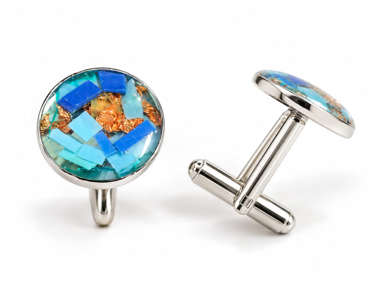 Beach-Cleaned Cufflinks | Handmade Sustainable Jewellery