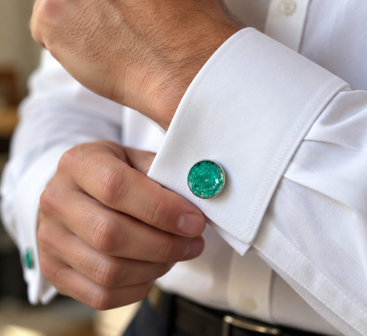 Beach-Cleaned Cufflinks | Handmade Sustainable Jewellery