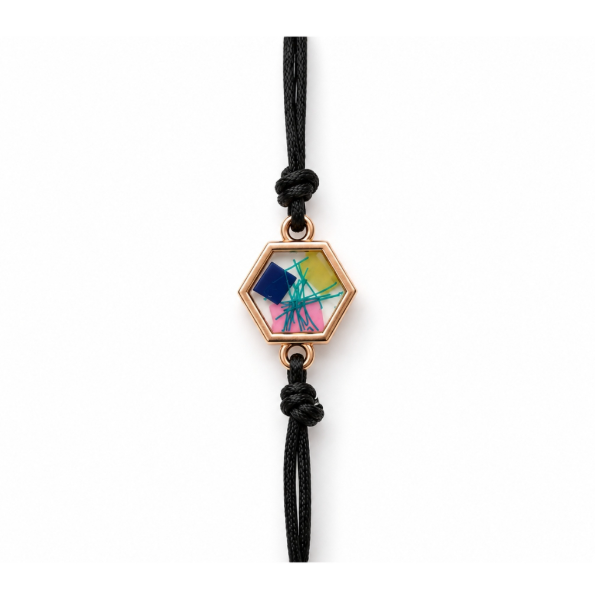 Beach-Cleaned Hex Friendship Bracelet | Handmade Sustainable Jewellery