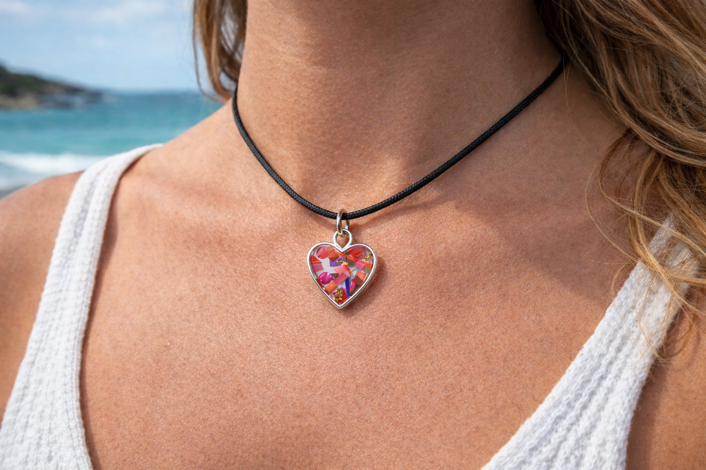 Beach Cleaned - Valentines Heart Necklace