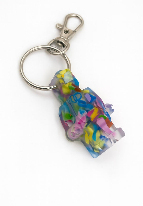 Beach-Cleaned - Figure Keyring | Handmade Sustainable Keyring